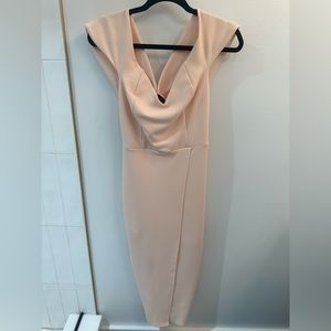 Boohoo Light Pink Wedding Guest Dress
